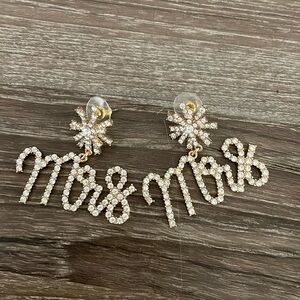 “Mrs” earrings